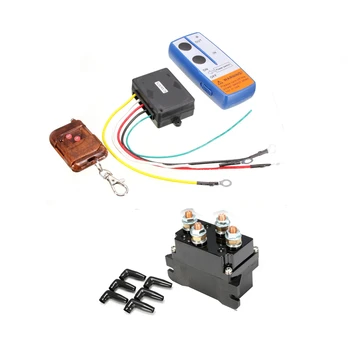

12V 30m Winch Remote Contactor Winch Control Solenoid Relay Wireless Remote Recovery Car Motorcycle Accessories