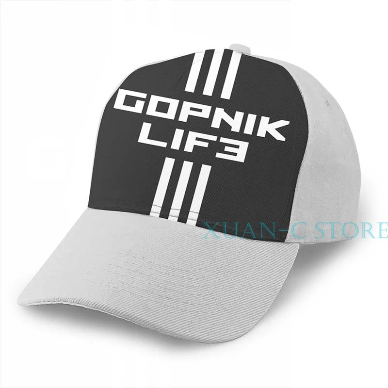 Gopnik Life баскетбольная кепка мужская и женская модная черная шляпа унисекс с принтом - Цвет: Gray
