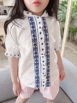 

Instock New Toddler Girls Clothing White Top BP cherry Brand Princess top 24M 3 4 6 8 10 12Y