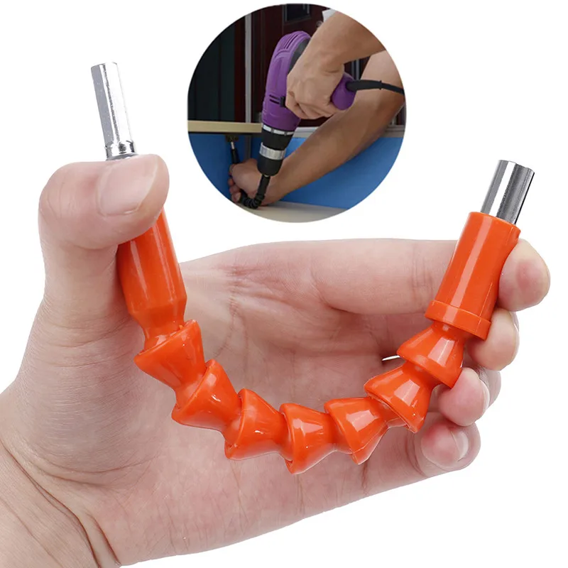 1PC HELTC High Quality 190mm 1/4 Flexible Extention Screwdriver Drill Holder Flexible Shaft Drill Tool