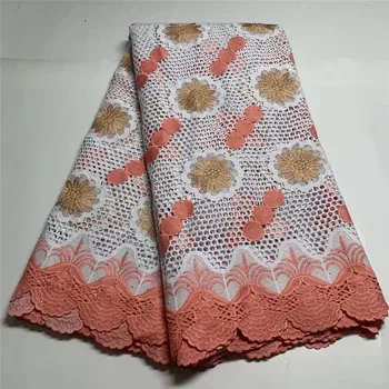 

Latest Nigerian French Swiss Voile Lace In Switzerland For Party 2020 green/gold New Design African Guipure Laces Fabric