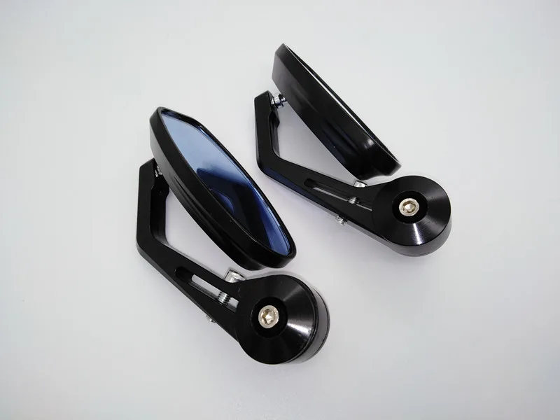 Motorcycle high quality cnc rearview mirror universal for 22mm YZF R1 R6 V-MAX MT-10 - Цвет: Черный