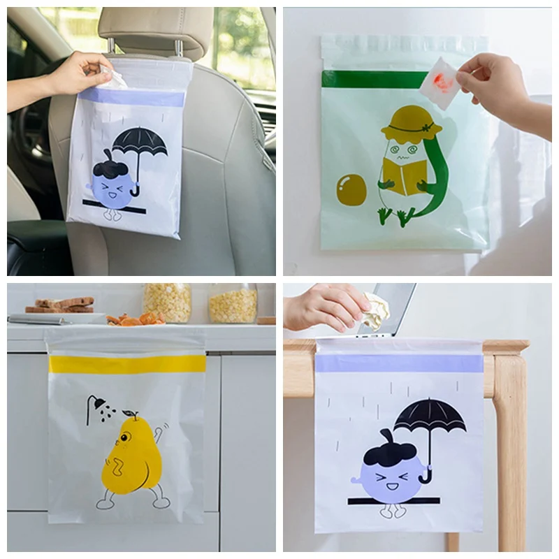 

15Pcs Auto Trash Bags Car Garbage Bag Disposable for Litter Large Capacity Leak-Proof Portable Convenient Bin for Car Accessorie