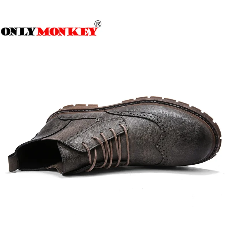 ONLYMONKEY/мужская кожаная походная обувь; водонепроницаемая обувь; Мужская Уличная обувь высокого качества; спортивная походная обувь; мужские ботинки для охоты