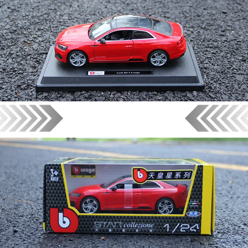 Bburago 1:24 Audi RS5 красный автомобиль литье под давлением модель автомобиля сплав модель автомобиля моделирование автомобиля украшение коллекция Подарочная игрушка