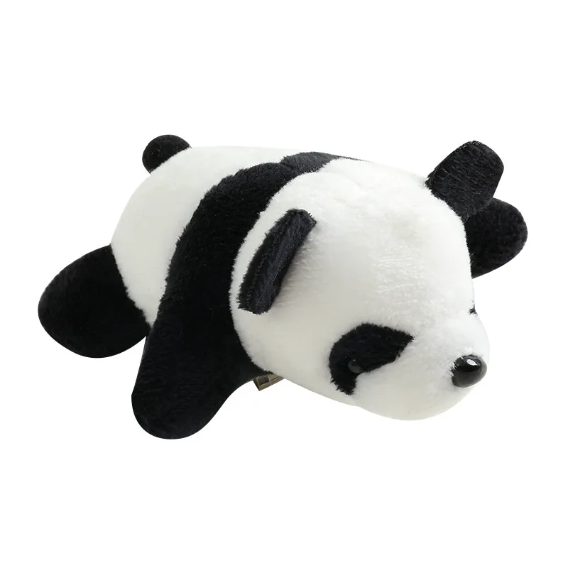 Cartoon 3D Panda Brooch Plush Doll Ins Jewelry School Bag Small Pendant Birthday Gift Xmas for Boys Girls Kid Stufffed Toy | Игрушки и