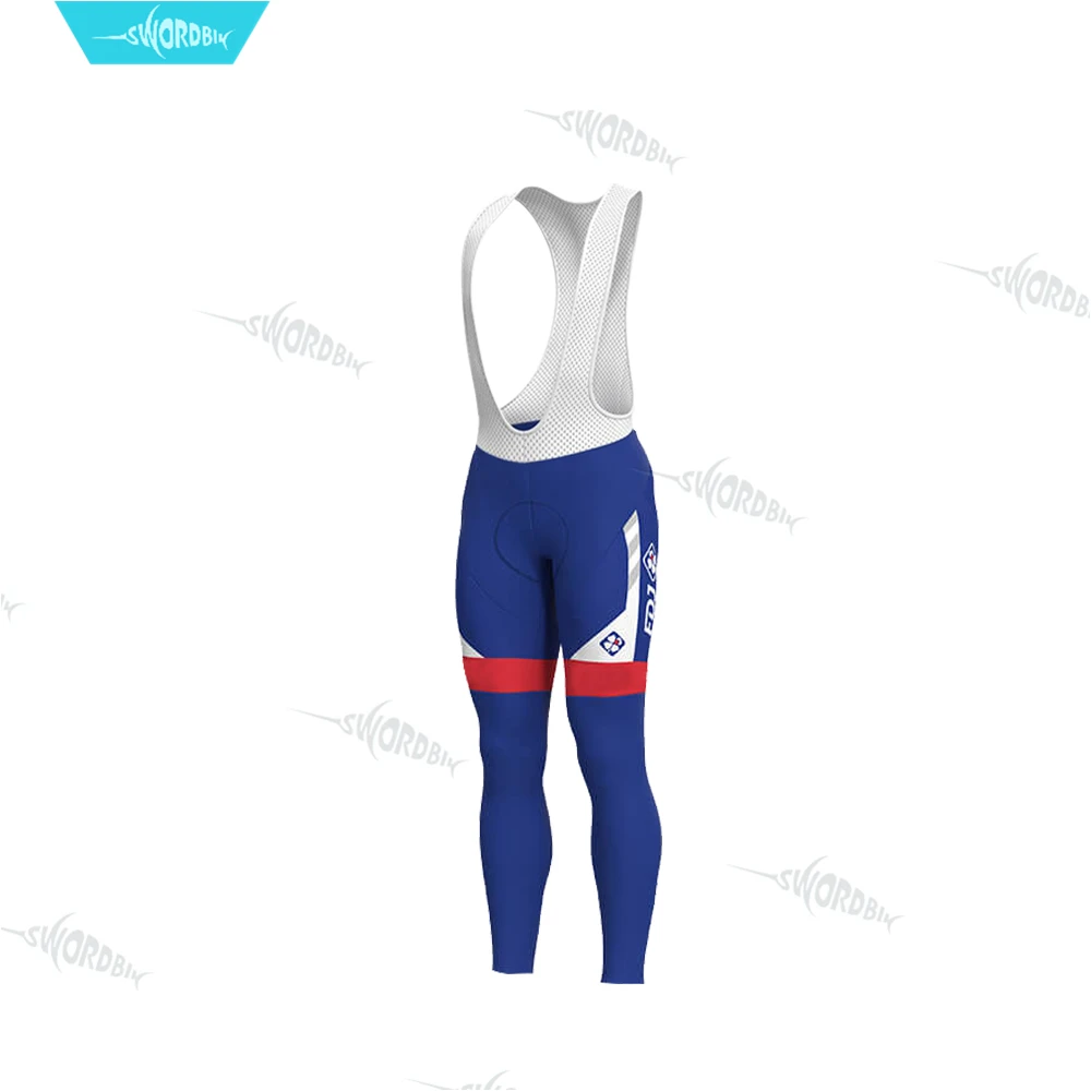 Bib Pants Ropa Ciclismo Hombre Pro Team Комплект велосипедная Футболка мужская одежда зимняя с длинным рукавом Тепловая флисовая гоночная теплая одежда MTB - Цвет: Bib Pants