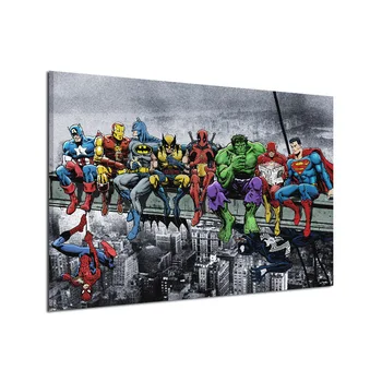

Marvel Avengers Super Hero Canvas Superman Wall Painting Frameless Painting Home Decorative Painting Poster