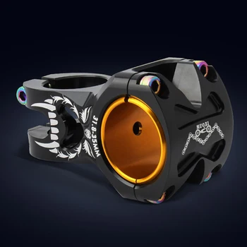 

MTB Bicycle Stem CNC 31.8mm Handlebar Stem Mountain Road Bike Rise Stem Rainbow colorful Stem 50mm with Wrench