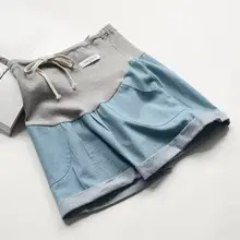 Джинсы для беременных женщин, летние брюки для беременных, весенние и летние облегающие защитные тонкие модные штаны для подтягивания живота