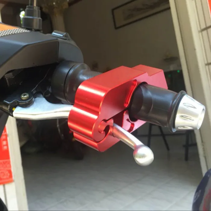 CNC Мотоцикл Скутер велосипед руль безопасности замок тормоза дроссельной заслонки ручка защита с ключами C44
