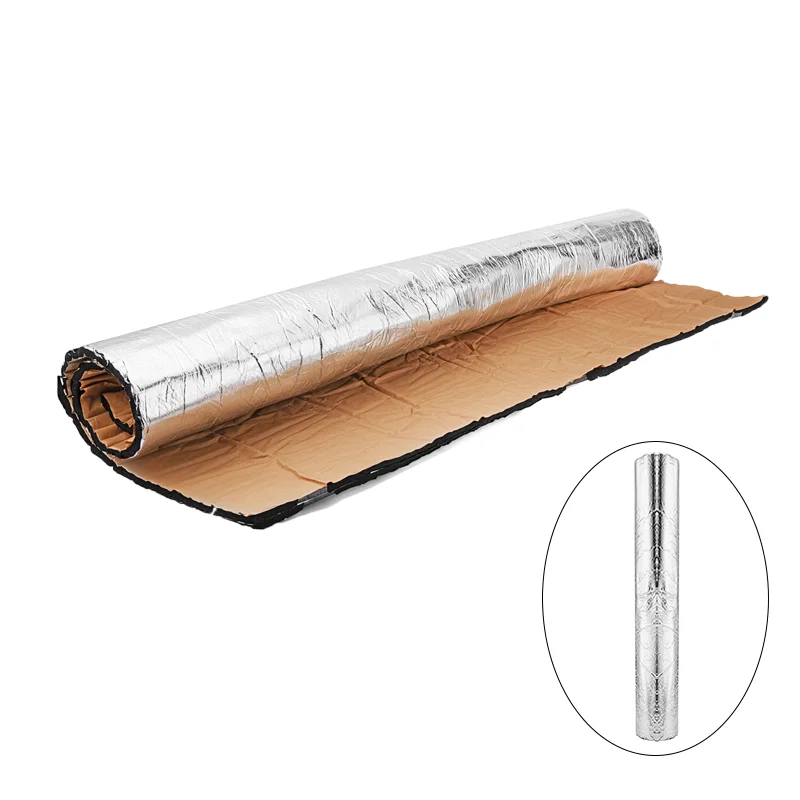 

40x40 дюймов Универсальный 10 мм Автомобильный брызговик двигатель тепловой шумоподавляющий амортизирующий изоляционный коврик/звукостойкая наклейка/обтекатель тепловой щит