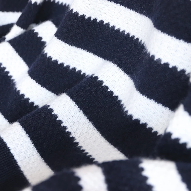 cashmere sweater new winter women's fashion epaulette button decoration knitted sweater female striped shirt