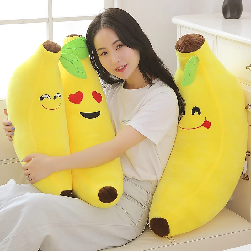 

New 40CM Funny Creative Banana Stuffed Soft Pillow Sofa Cushion Baby Lovely Plush Doll Kids Fruit Toys Children Birthday Gifts