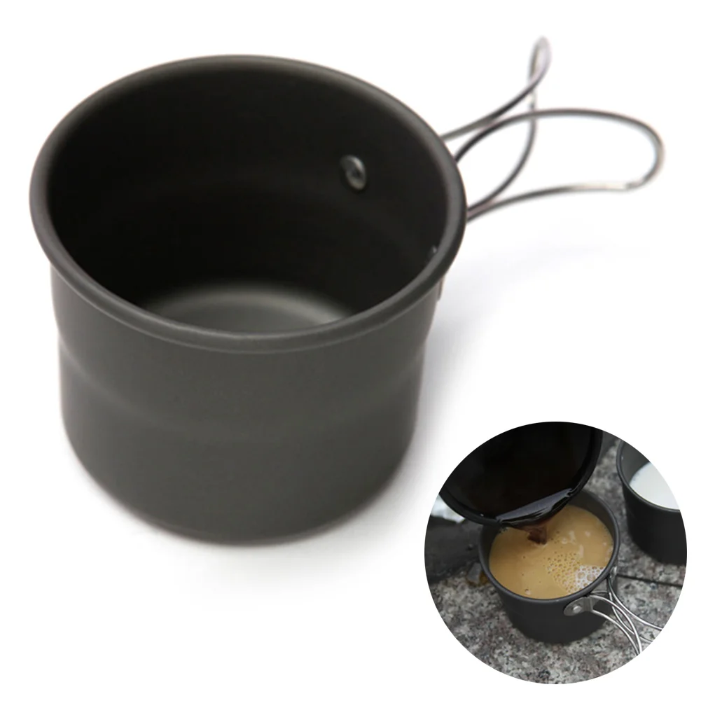 Portable Foldable Cup Outdoor Aluminum Alloy Camping Cup Anti-scratch Anti-Corrosion Picnic Cup 150ml Capacity
