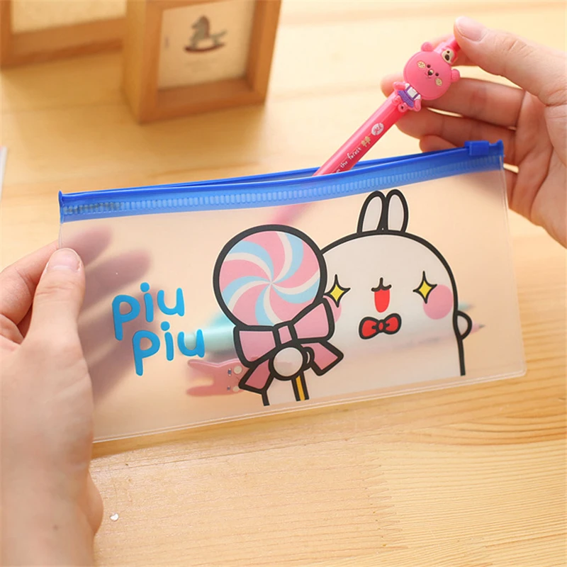 DL Stationery PVC zipper potato Bunny paper bag office receipt student test Wholesale price &amp school stationery | Канцтовары для