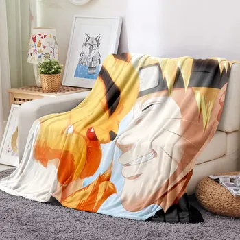 

Naruto Flannel Blanket 3D Print Cartoon Fleece Blanket Home Anime Throw Blanket Sofa Soft Fluffy Blanket For Kids Boys Blanket