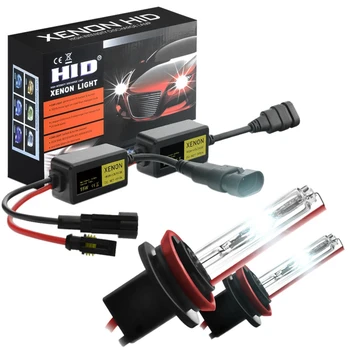 

2Pcs Xenon Hid Headlight Hid Lamp Fog Light Car Bulbs All in One Mini Size Super Mini Xenon Light Set 3000K
