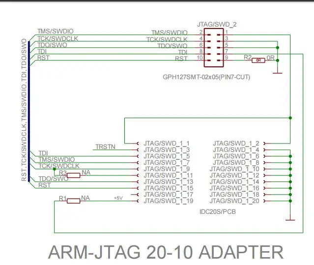 Programmazione Circuiti Adattatore JTAG A SWD 2x10 A 2x5 - Scheda Debug ...