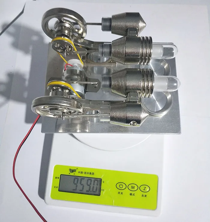 Микро-двигатель Стирлинга, двигатель внешнего сгорания, подарки на день рождения, модель с паровым двигателем, мини-двигатель, физический эксперимент
