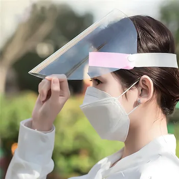 

Anti-flu PVC Face Shield Plastic Anti-fog Protective Adjustable Summer Protection UV Eyes Protection Adults