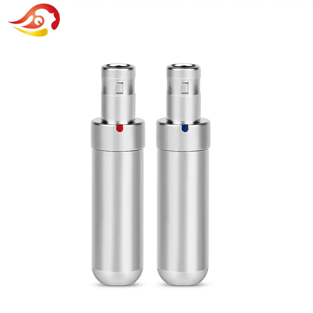 QYFANG Male Headphone Pin Wire Connector DIY Audio Jack Gold Plated Plug Metal Adapter For HD800 HD800s HD820 D1000 HiFi Headset