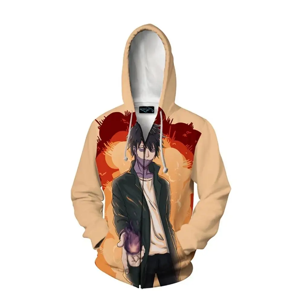 Аниме толстовки Толстовка My Hero Academy Todoroki Shoto косплей костюм куртка Хэллоуин для мужчин и женщин Топ - Цвет: as photos