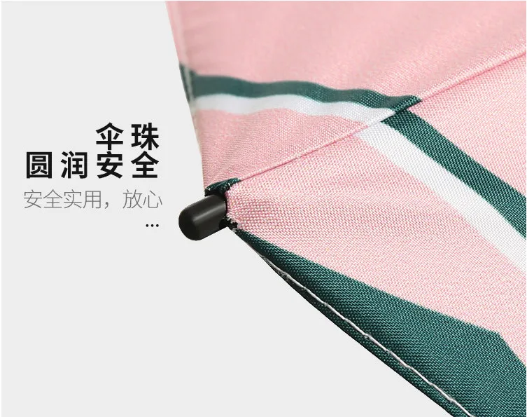 5 Folding Sun Umbrella Female Sunscreen Anti-UV Parasol Small Black Coating Sunny Rainy Dual Use Folding Girls Umbrella