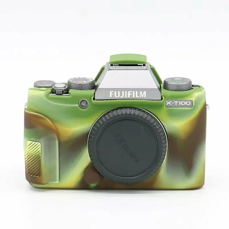 Мягкая силиконовая кожа брони чехол Корпус камеры Сумка для Fuji Fujifilm X-T100 XT100 резиновая сумка