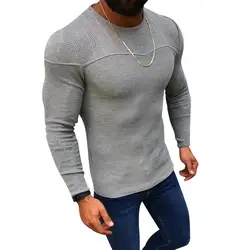 SFIT Новый Мужской приталенный пуловер свитера Базовая трикотажная водолазка осенний хлопковый свитер мужской пуловер мужская одежда в