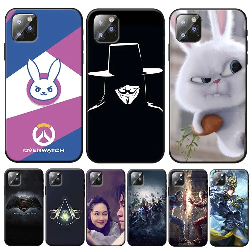 Games and television Cover for iPhone 7 11 pro max XR X 6S 8 XS MAX 6 plus SE 5S Clear Soft Silicone Phone Case |