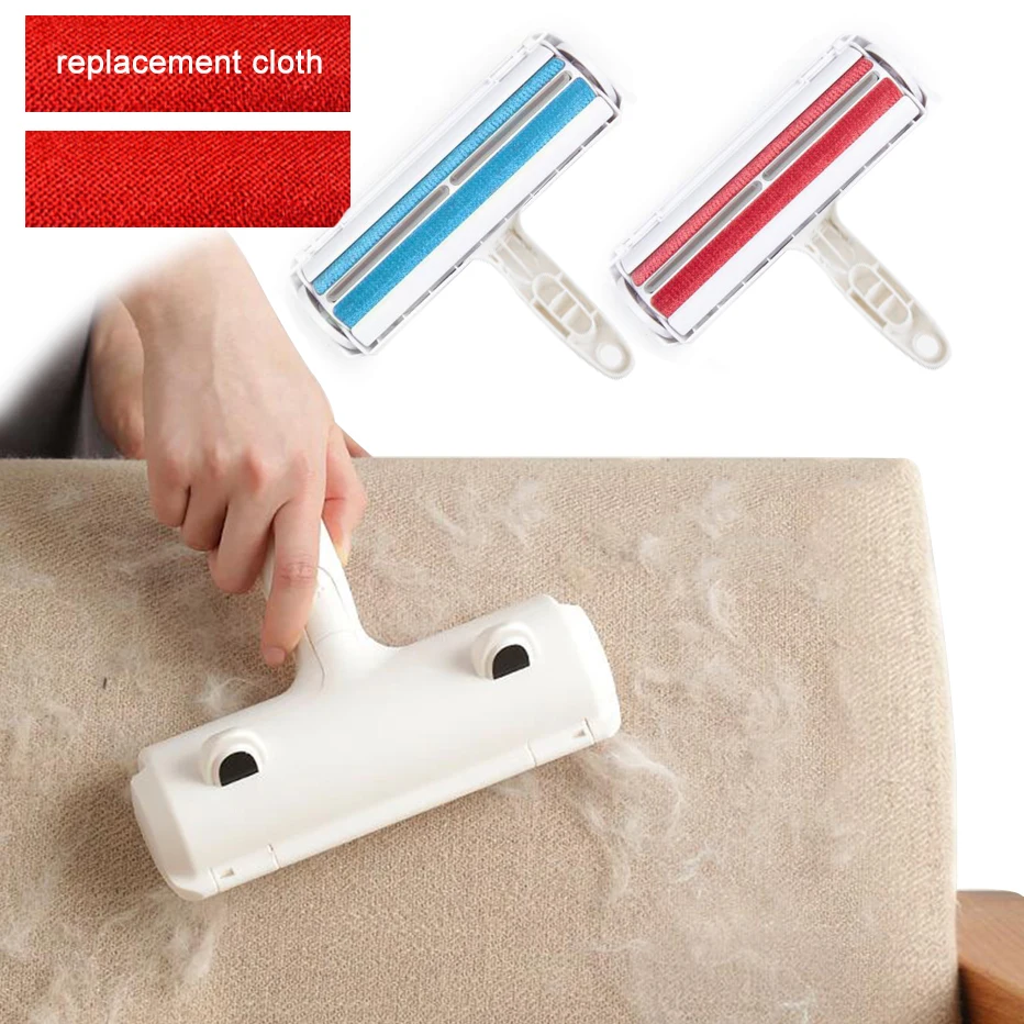 2 Way Pet Hair Remover Roller Lint Remove Brush Dog Cat Hair Clothes Carpet Cleaning Brush Fuzz Shaver