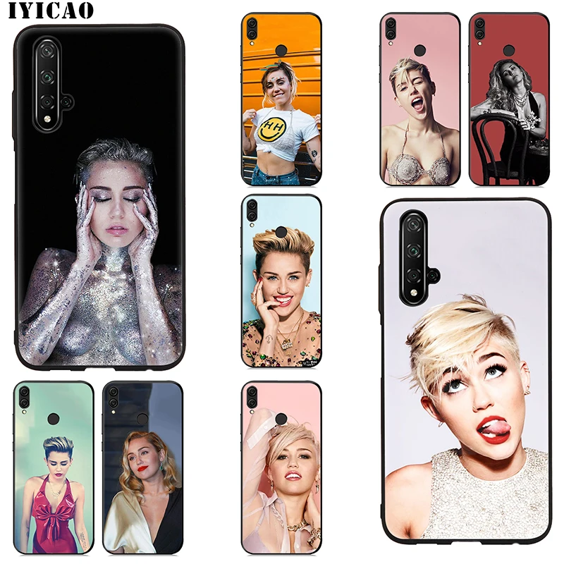 Мягкий чехол IYICAO Miley Cyrus для huawei Honor 20 10 9 9X 8X 8C 7X 7C 7A 6A Lite Pro View Note Silicone |