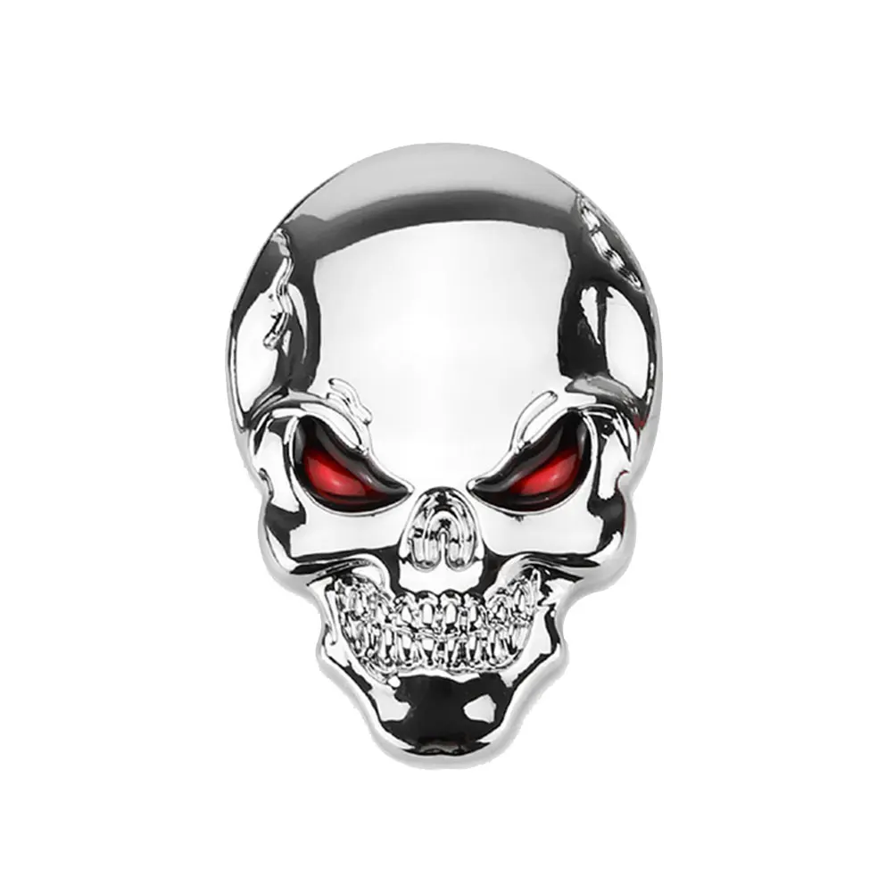 

1PC Auto 3D Devil Skull Metal Sticker For Car Body Bumper Demon Skull Zinc Alloy Sticker Logo Badge Emblem Decal Car Styling