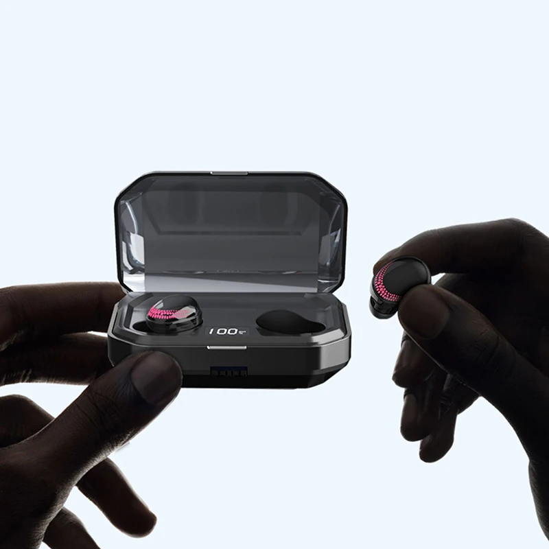 TWS Bluetooth V5.0 HIFI беспроводные наушники 6D стерео спортивные наушники гарнитура с зарядной коробкой микрофон для iPhone Xiaomi