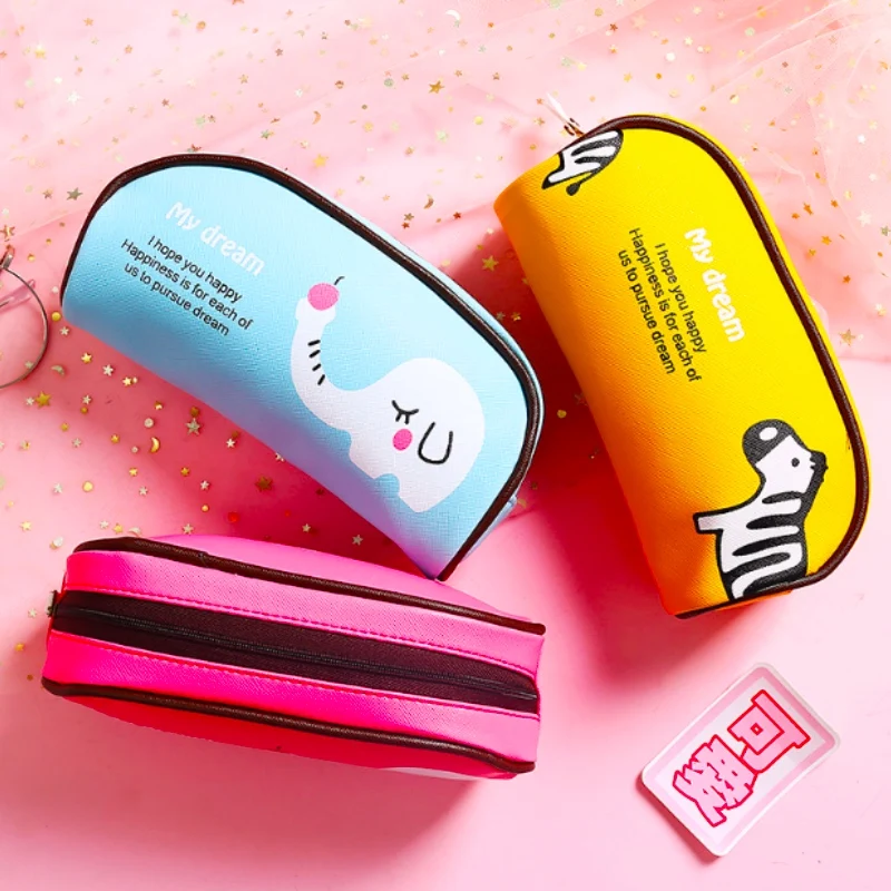 Очаровательный пенал для карандашей с большим Ёмкость Make up сумка школьный пенал для карандашей Карандаш сумка, школьные принадлежности канцелярские принадлежности подарок для детей