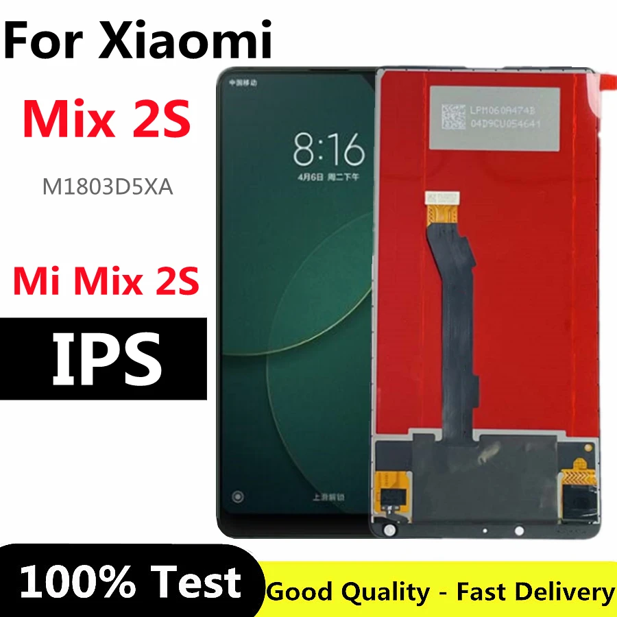 

5.99" For Xiaomi Mi Mix 2S LCD Display 10 Touch Screen Panel for Xiaom Mix2S Mi Mix 2S LCD Digitizer Assembly Replacement