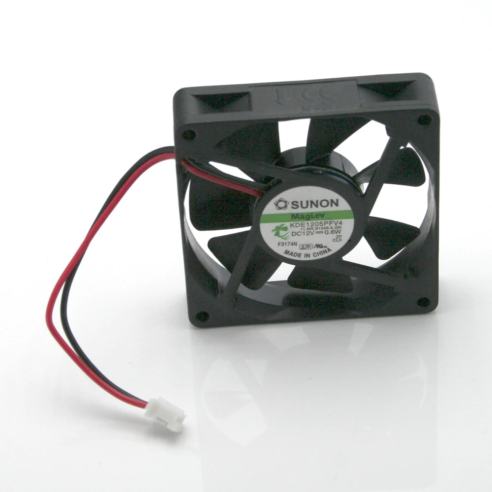 SUNON KDE1205PFV4 AC/DC 12V 0,6 W 5 см, 2 шт/комплект-провода бесшумный вентилятор охлаждения