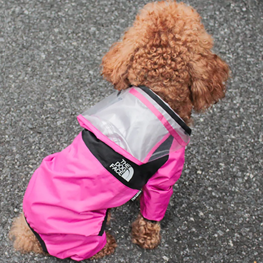 Fashion Pet Dog Raincoat Dog Face Pet 