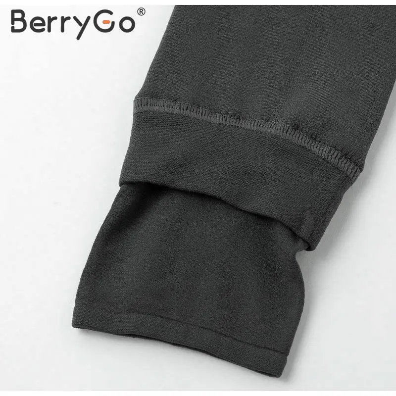 BerryGo, повседневный зимний свитер, леггинсы, женская уличная одежда, женские осенние колготки, Ретро стиль, высокая талия, облегающие вязаные леггинсы