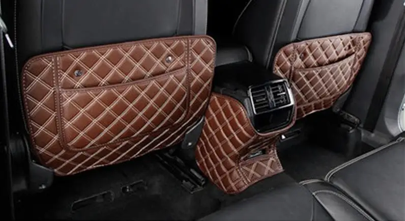 Автомобильный Стайлинг для Skoda Kodiaq GT, Автомобильный интерьер, полиуретановая защита заднего сиденья, коврик против ударов