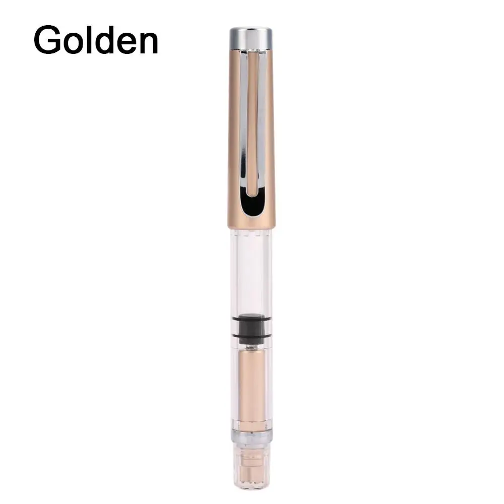 gold WING SUNG 3008 0,5 мм, прозрачная авторучка, 9 цветов, перьевые ручки для письма, портативные, Caneta, офисные, школьные принадлежности - Цвет: gold
