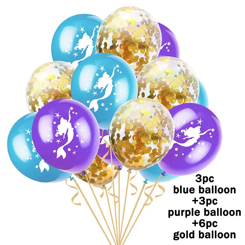 Русалочка вечерние поставки Пластик скатерть для дня рождения украшения душа ребенка благоприятствует девочек 108x180 см - Цвет: 12 Balloon