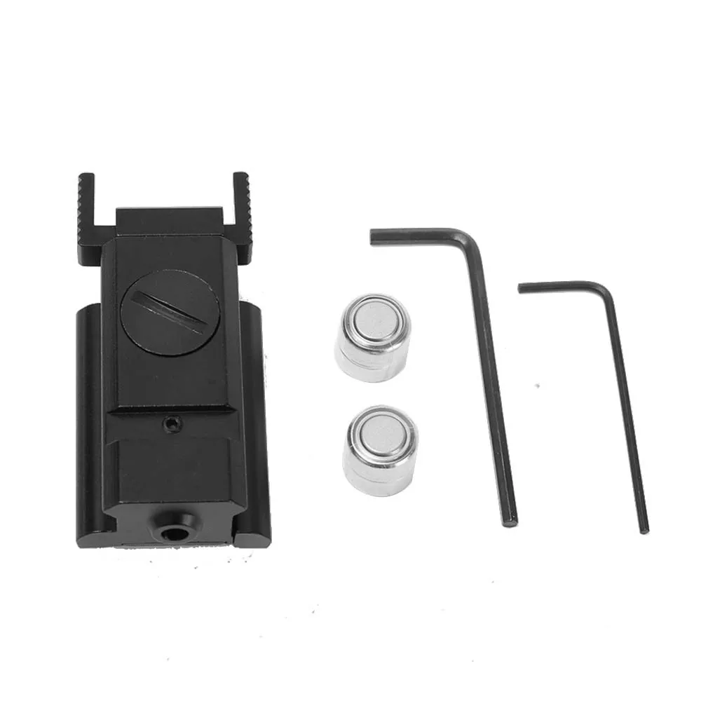Tactical Red Dot Sight Shockproof Rifle Red Laser Scope Hunting Handgun Glock Laser with 11/20mm Rail Pistol Weaver-4