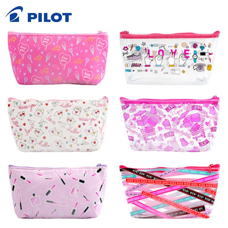 

1pcs Pilot Pencil Case Student Cute Transparent Pencil Case Creative Stationery Bag Limited Edition Large Capacity