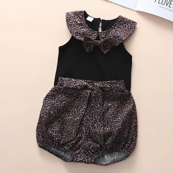 

Cute Newborn Girls Clothes Set Summer Infant Clothing Leopard Print Baby Clothing For Babies Fashion Baby New Born Clothes Sets