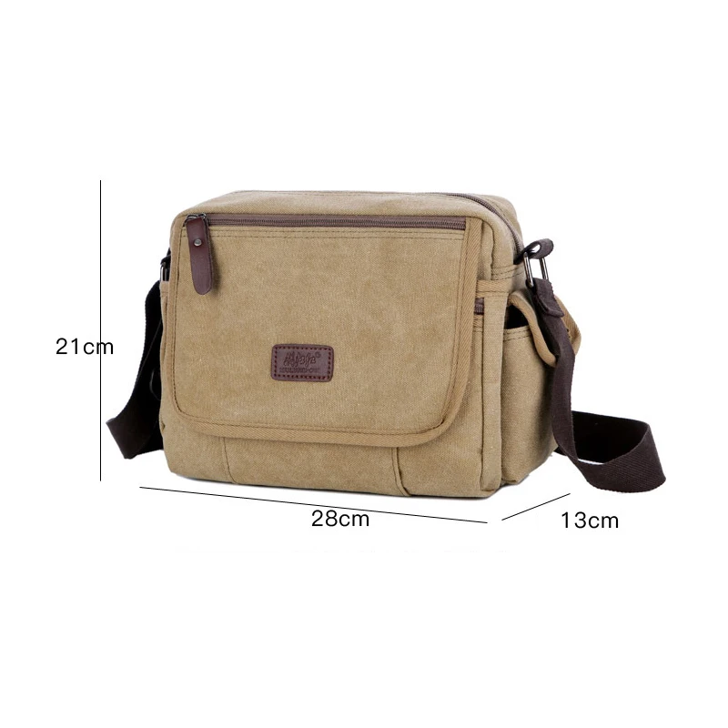 Холст человек Crossbody большой Ёмкость модная мужская Наплечная Сумка на каждый