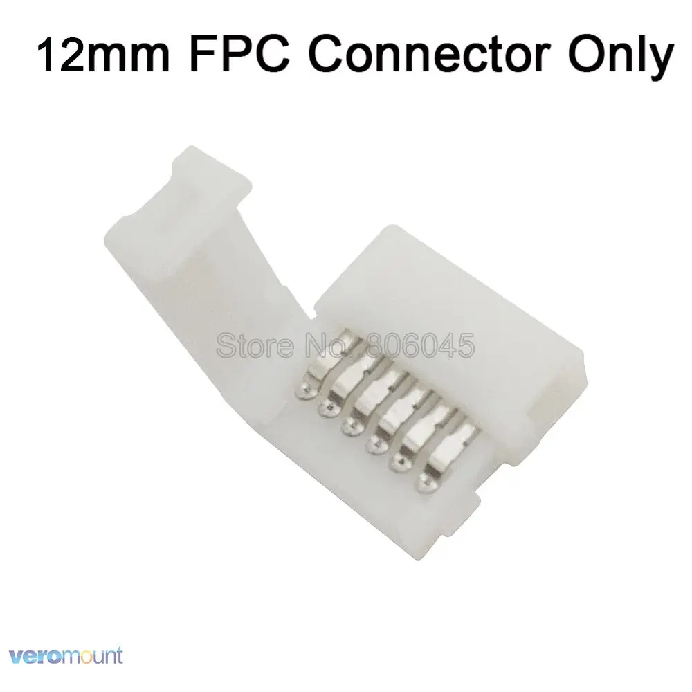 5pcs L T Форма 6-Pin 6pin RGB+ CCT светодиодный разъем припой без сварки для подключения угловая под прямым углом 5050 RGB+ CCT Светодиодные ленты - Цвет: FPC Connector Only