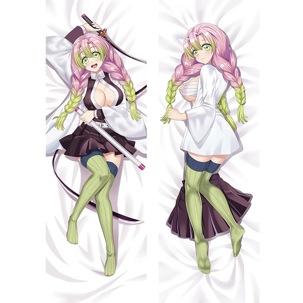 

Anime Demon Slayer Kimetsu no Yaiba Kanroji Mitsuri Hugging Body Pillow Case Home Bedding Pillow Cover 6 Sizes