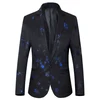 Mens Luxury Floral Printed Suit Blazer Homme Night Club Stage Wedding 2020 Single Breasted Jacket Ternos Masculino Luxo 5XL 6XL 4